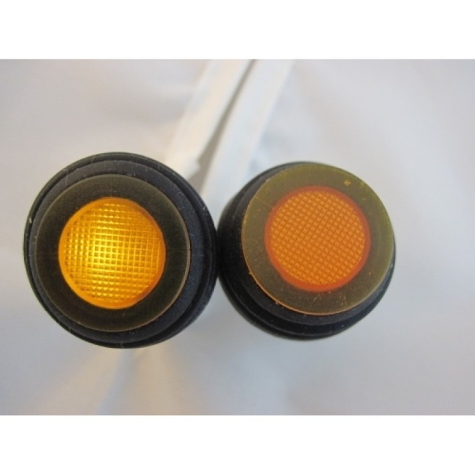 Buton auto rotund de comutare cu revenire si  iluminare -12V